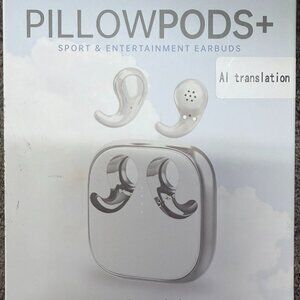 In-Ear AI Translation Wireless Earbuds Pillowpods Sleep Headphone - Noise Isolat